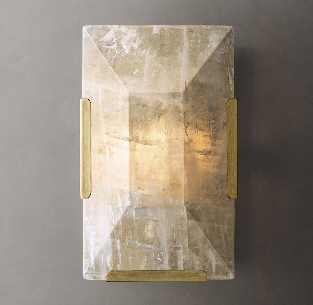 Harlow Calcite Wall Light, Bedroom Wall Sconce, detail 5