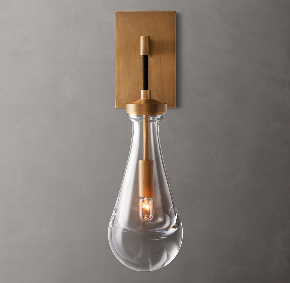 Rain Wall Light, Bedroom Wall Sconce, detail 5