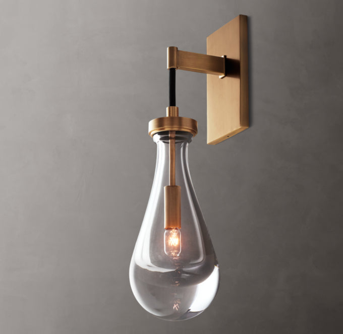 Rain Wall Light, Bedroom Wall Sconce, detail 12
