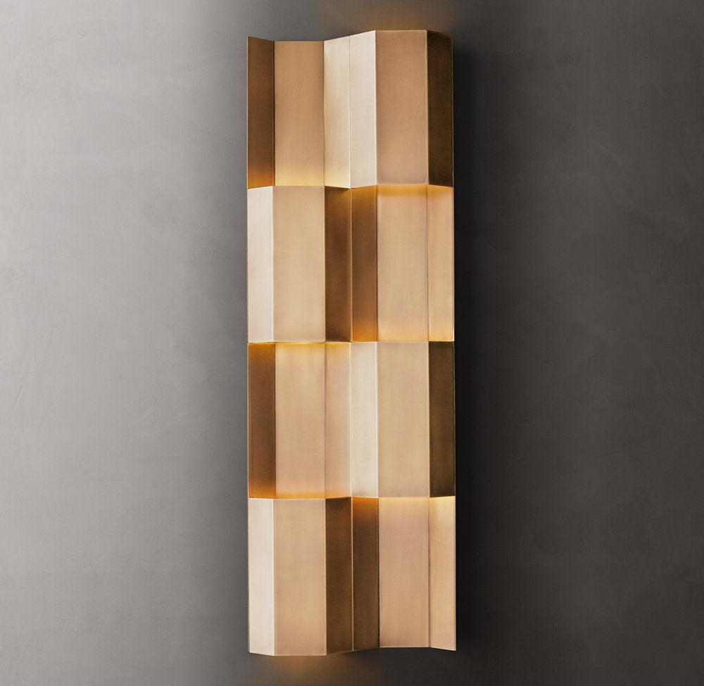 Modernist Grid Wall Light, Bedroom Wall Sconce, detail 3
