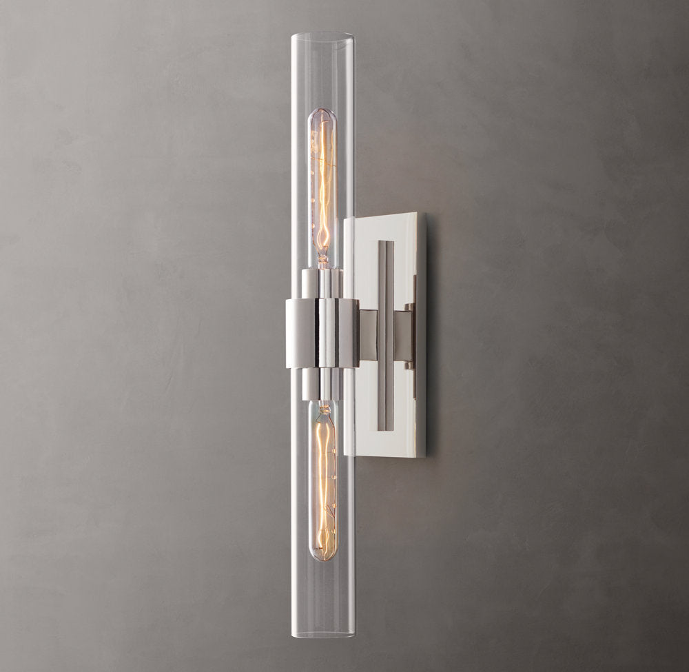 Ravelle Linear Wall Light, Bathroom Wall Sconce, detail 2