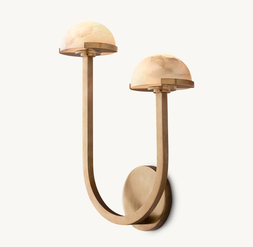Pedra Double Wall Light - Right, Bedroom Wall Sconce, detail 6