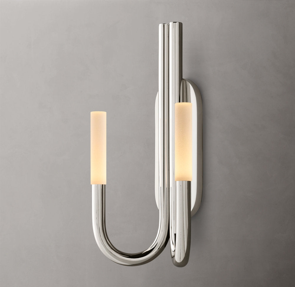 Rousseau Double Wall Light, Bathroom Wall Sconce, detail 12