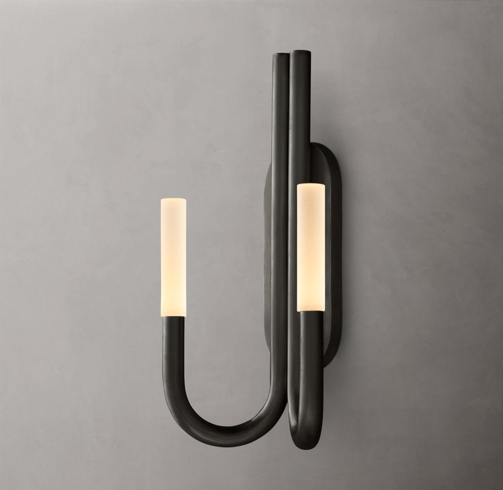 Rousseau Double Wall Light, Bathroom Wall Sconce, detail 3