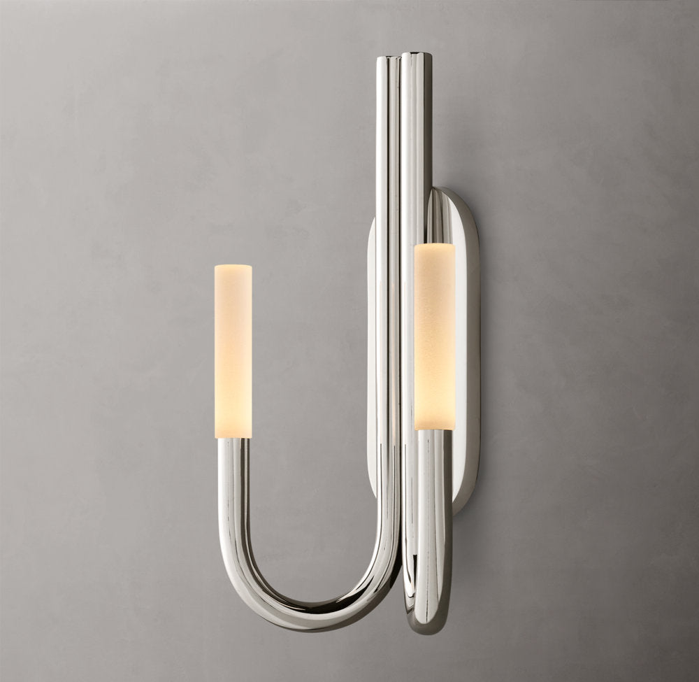 Rousseau Double Wall Light, Bathroom Wall Sconce, detail 2