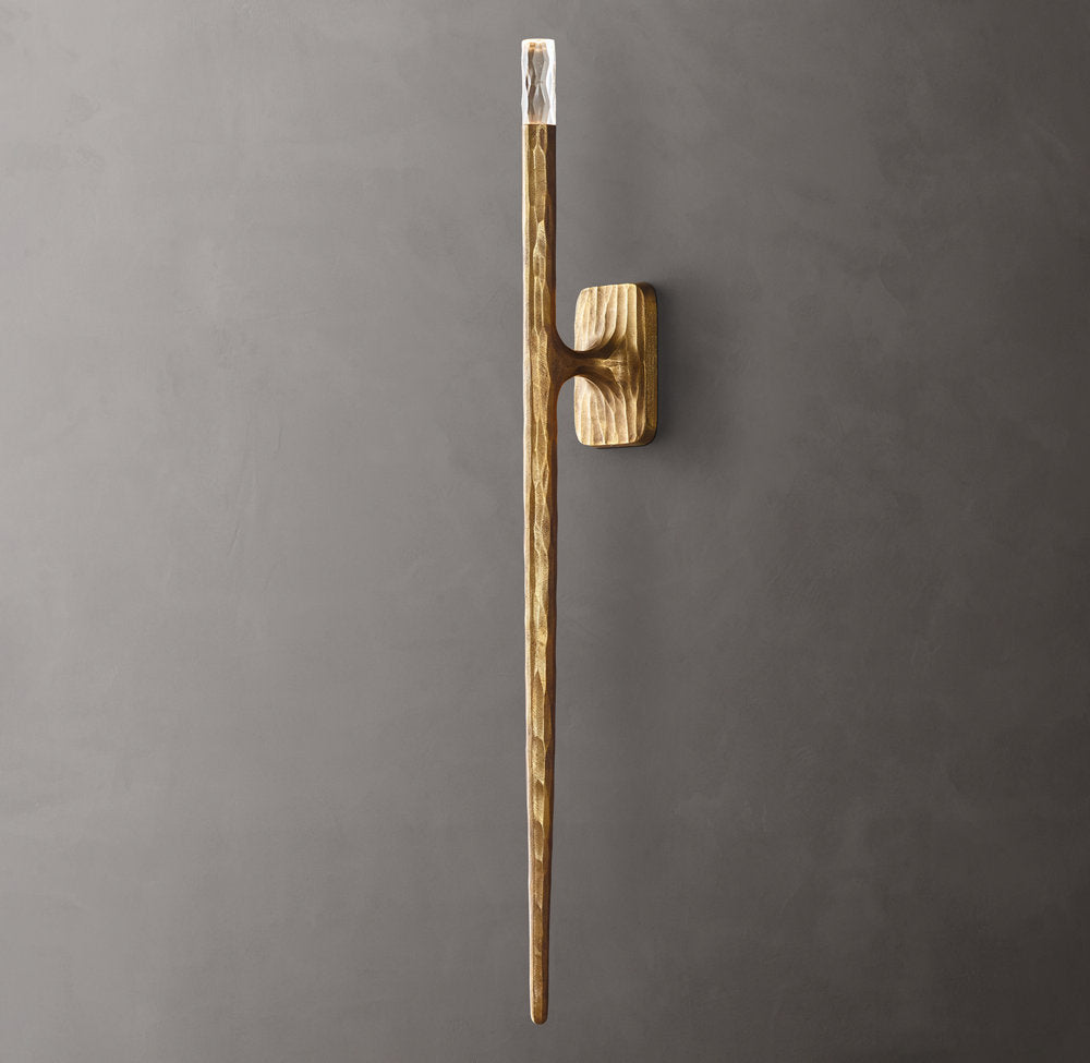 Thaddeus Grand Wall Light, Bathroom Wall Sconce, 1"D x 6"H