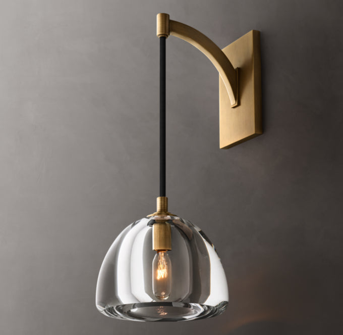 Hemisphere Wall Light, Bathroom Wall Sconce, detail 19