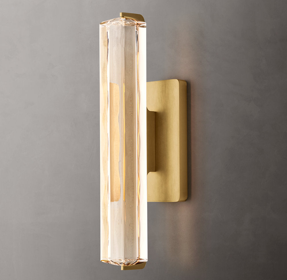 Audubon Crystal Single Wall Light 19 inch, Hardwired Wall Sconce, detail 7
