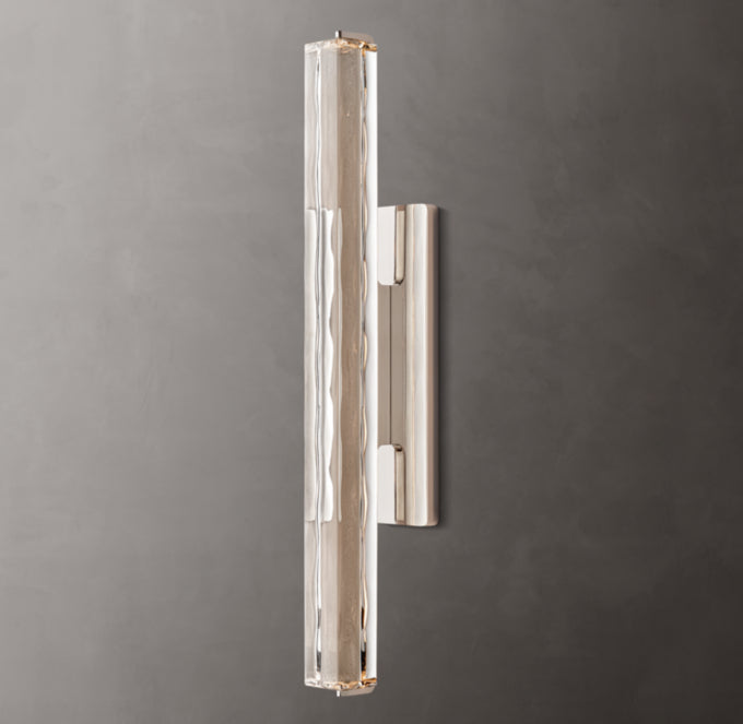 Audubon Crystal Single Wall Light 19 inch, Hardwired Wall Sconce, detail 16