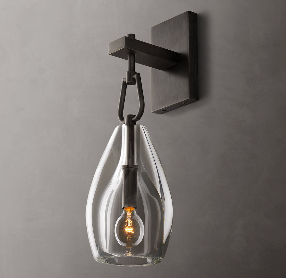 Botanist Flute Wall Light, Bedroom Wall Sconce, detail 3