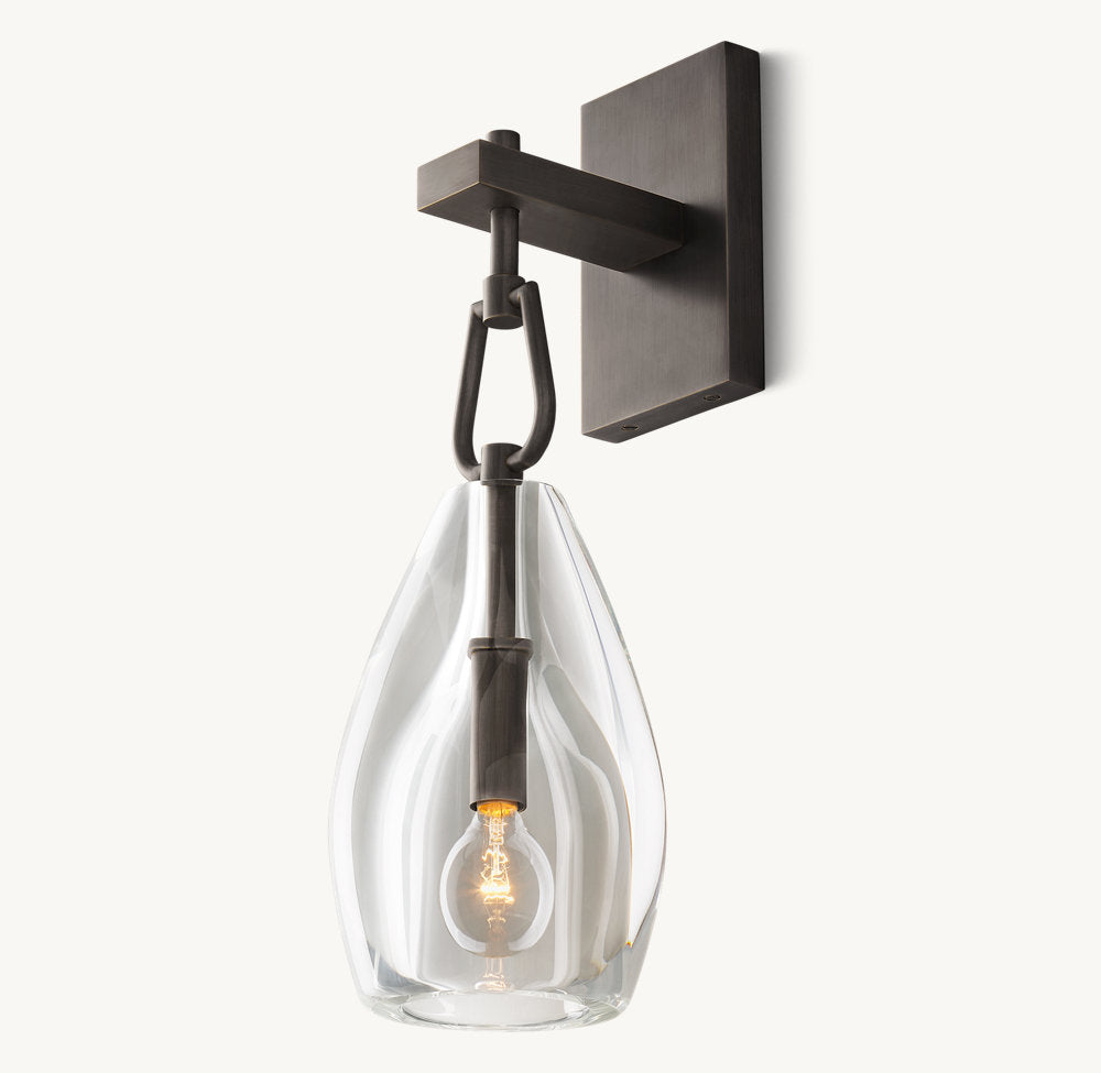 Botanist Flute Wall Light, Bedroom Wall Sconce, detail 12