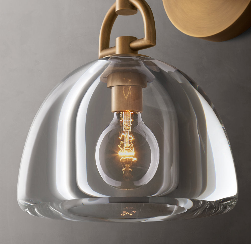 Botanist Dome Wall Light, Bedroom Wall Sconce, detail 5