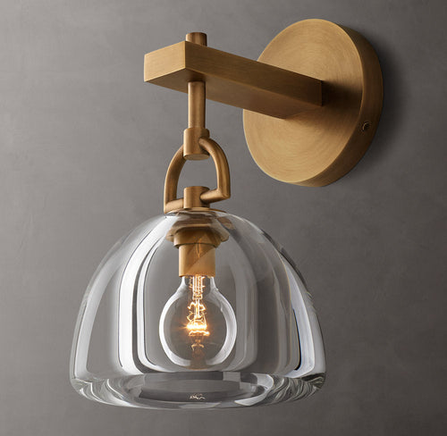 Botanist Dome Wall Light, Bedroom Wall Sconce, Dimensions Overall: 7"