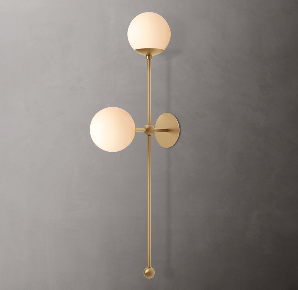 Cirque Grand Wall Light, Bedroom Wall Sconce, 6"W x 13"D