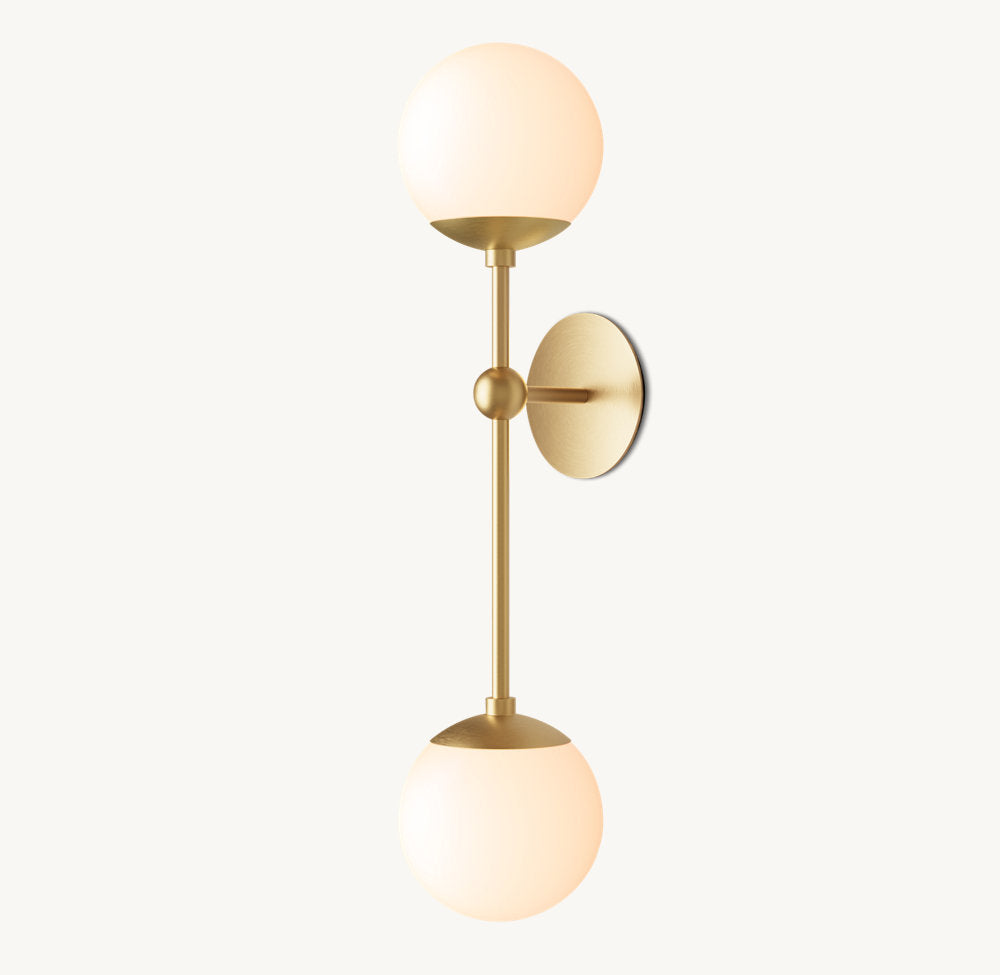 Cirque Double Wall Light, Bedroom Wall Sconce, detail 5