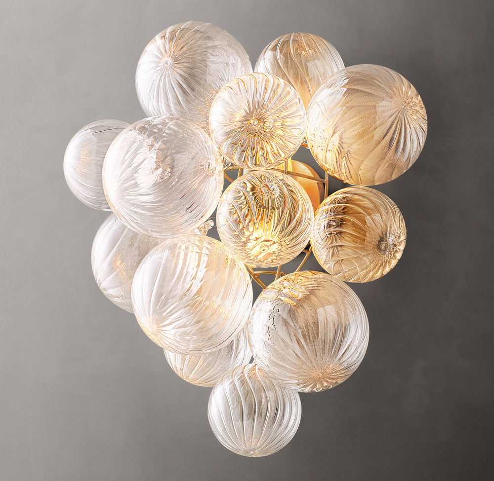 Talia Wall Light - Dimensions Overall: 14 W, Hardwired Wall Sconce, detail 3