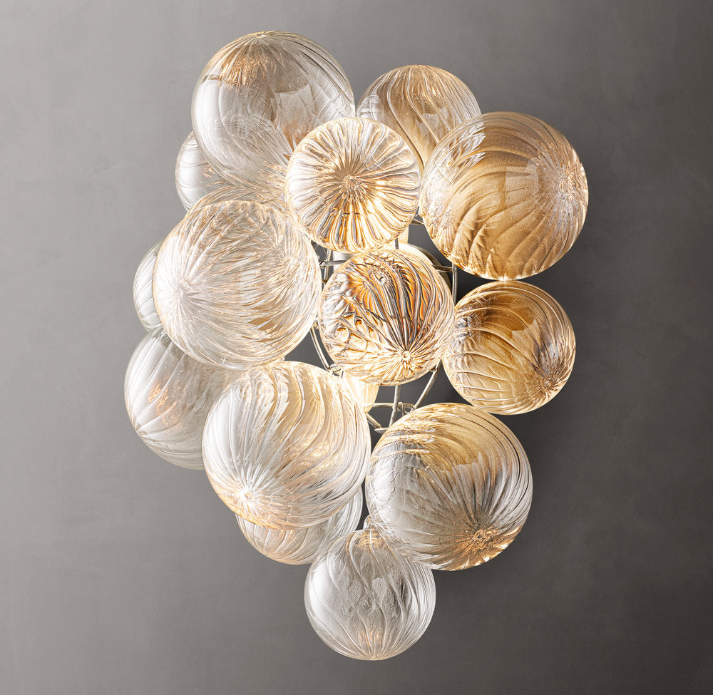 Talia Wall Light - Dimensions Overall: 14 W, Hardwired Wall Sconce, detail 2