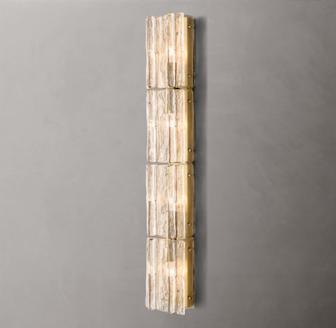 Lattice Clear Glass Grand Wall Light, Bedroom Wall Sconce, detail 13