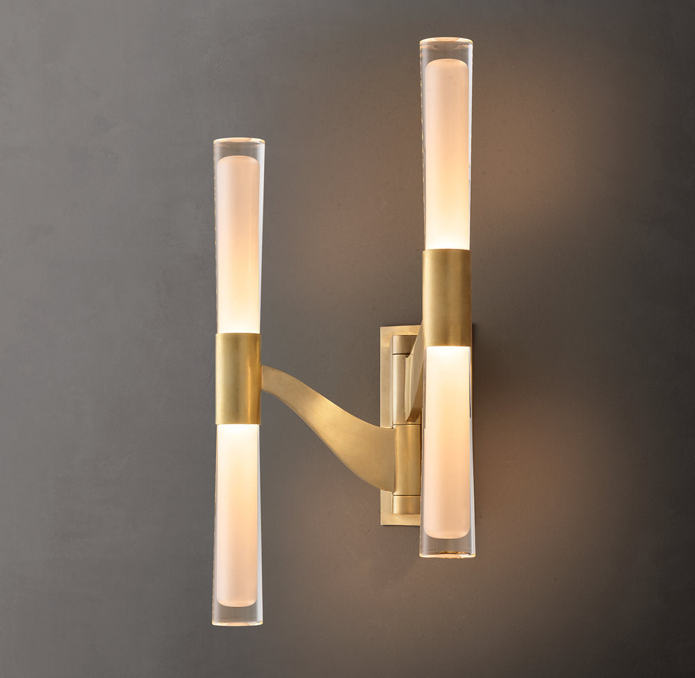 Brenta Double Articulating Wall Light, Bathroom Wall Sconce, detail 3