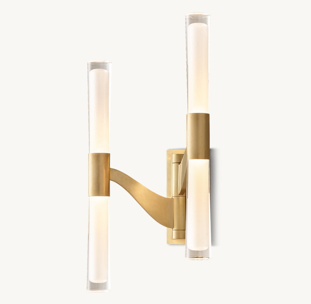 Brenta Double Articulating Wall Light, Bathroom Wall Sconce, detail 6