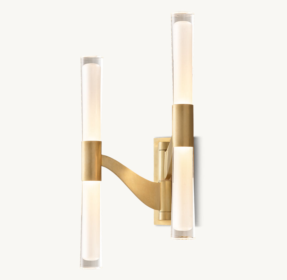 Brenta Double Articulating Wall Light, Bathroom Wall Sconce, detail 6