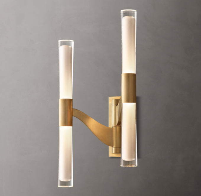 Brenta Double Articulating Wall Light, Bathroom Wall Sconce, detail 8