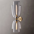 Blom Clear Glass Cloche Grand Wall Light, Bathroom Wall Sconce, 9"W x 10"D