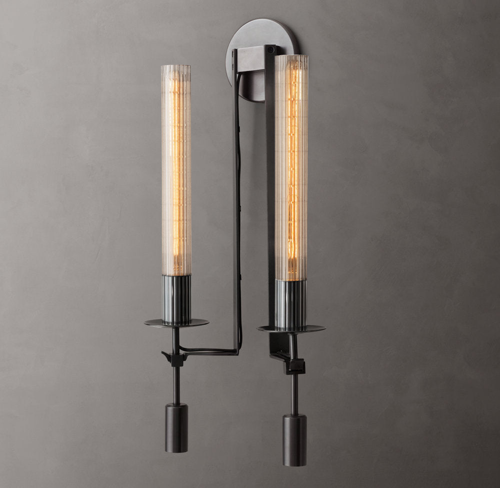 Fontanelle Double Wall Light, Bathroom Wall Sconce, detail 2