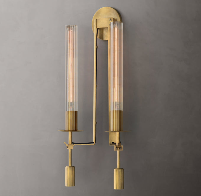 Fontanelle Double Wall Light, Bathroom Wall Sconce, detail 9