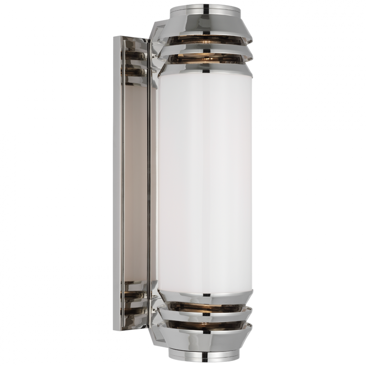 Chadwell 19" Wall Light - Polished Nickel, Hardwired Wall Sconce, Brass, 5" x 16.75"