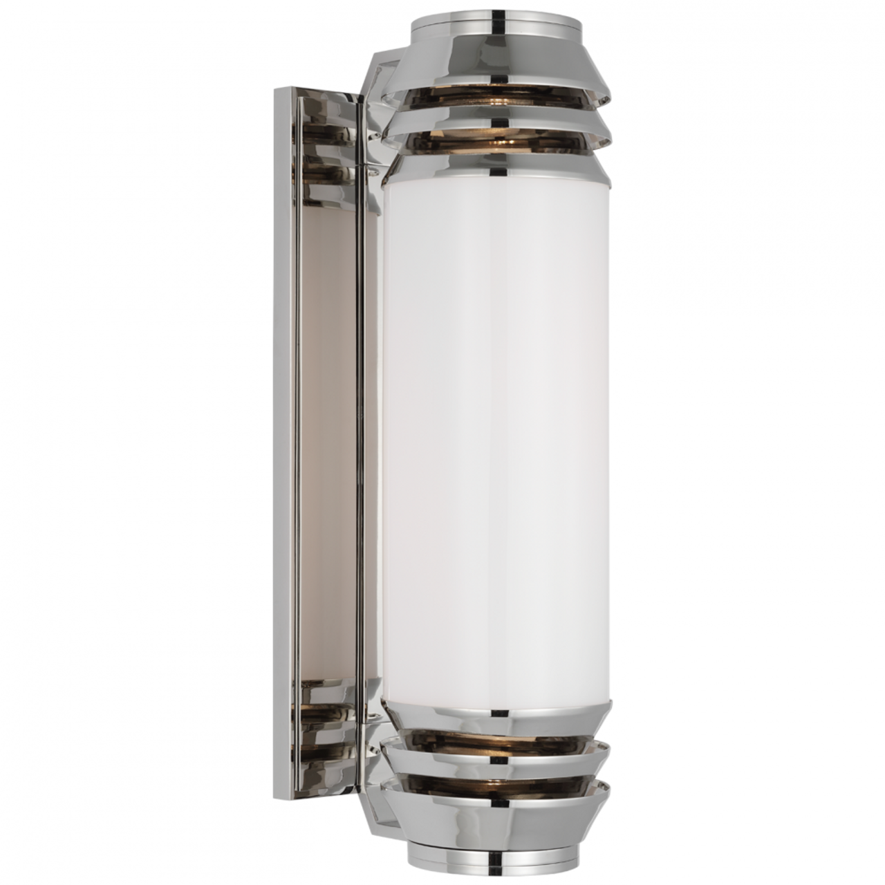 Chadwell 19" Wall Light - Polished Nickel, Hardwired Wall Sconce, Brass, 5" x 16.75"