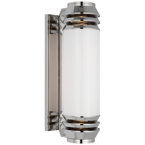 Chadwell 19" Wall Light - Polished Nickel, Hardwired Wall Sconce, Brass, 5" x 16.75"