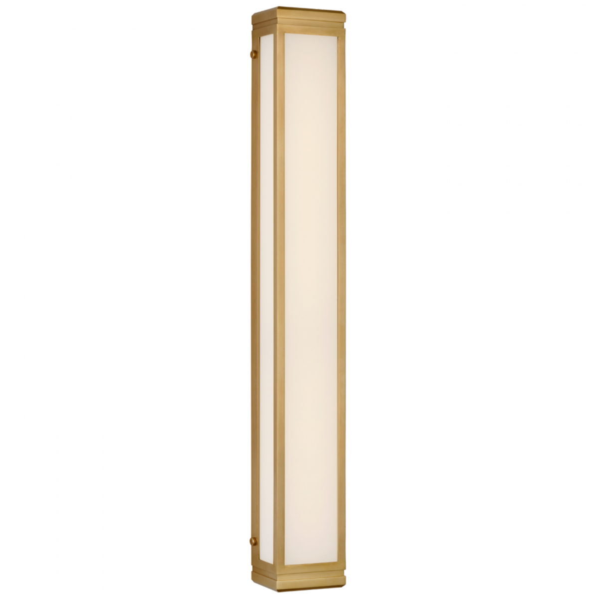 Hayles 34" Vanity Fixture - Natural Brass, Bathroom Wall Sconce, 34"H x 5"W x 3.5"D