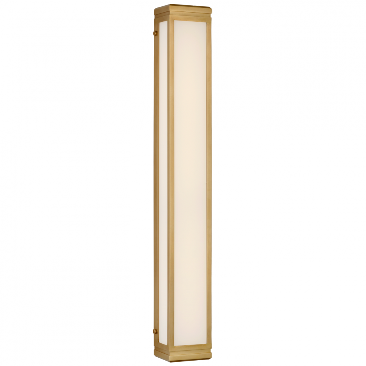Hayles 34" Vanity Fixture - Natural Brass, Bathroom Wall Sconce, 34"H x 5"W x 3.5"D