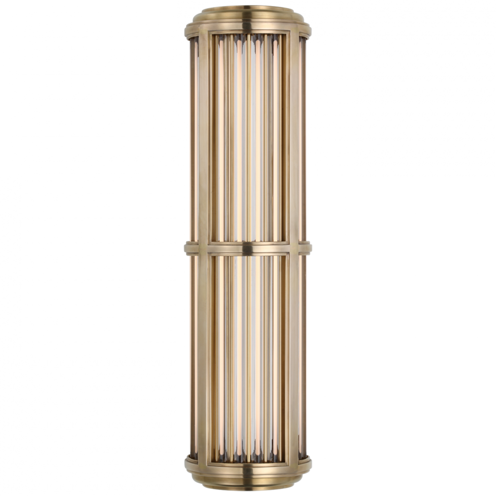 Chadwell 19" Wall Light - Polished Nickel, Hardwired Wall Sconce, detail 2