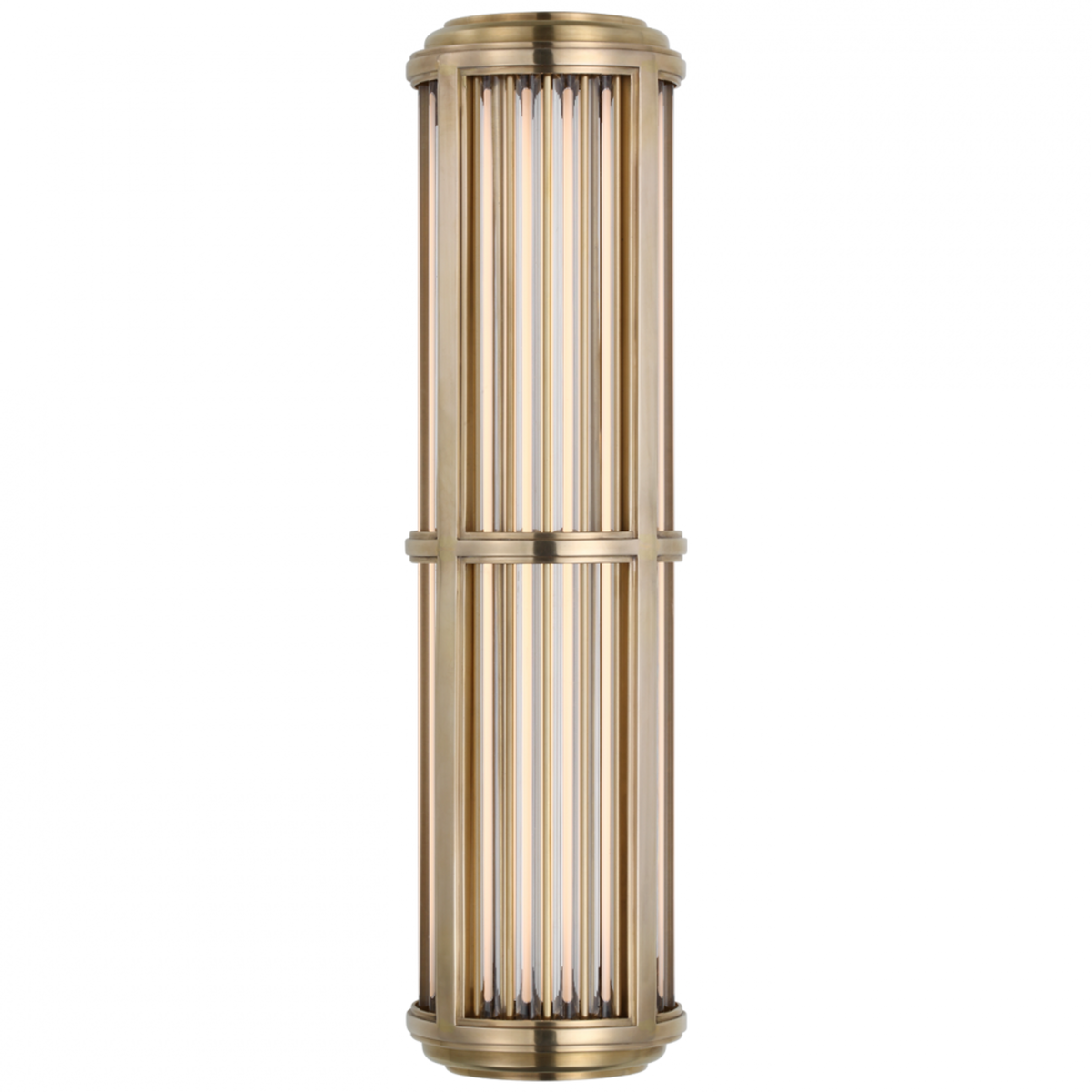Chadwell 19" Wall Light - Polished Nickel, Hardwired Wall Sconce, detail 2
