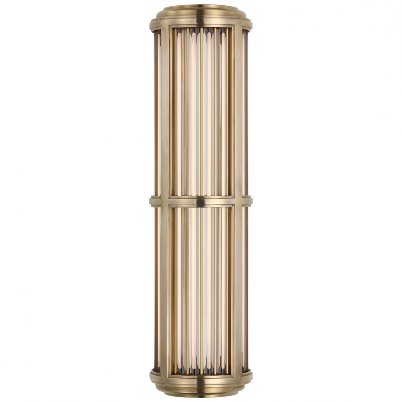 Chadwell 19" Wall Light - Polished Nickel, Hardwired Wall Sconce, detail 2