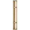 Strever 32" Shielded Vanity Fixture - Natural Brass, Bathroom Wall Sconce, 32"H x 4.5"W x 2.25"D