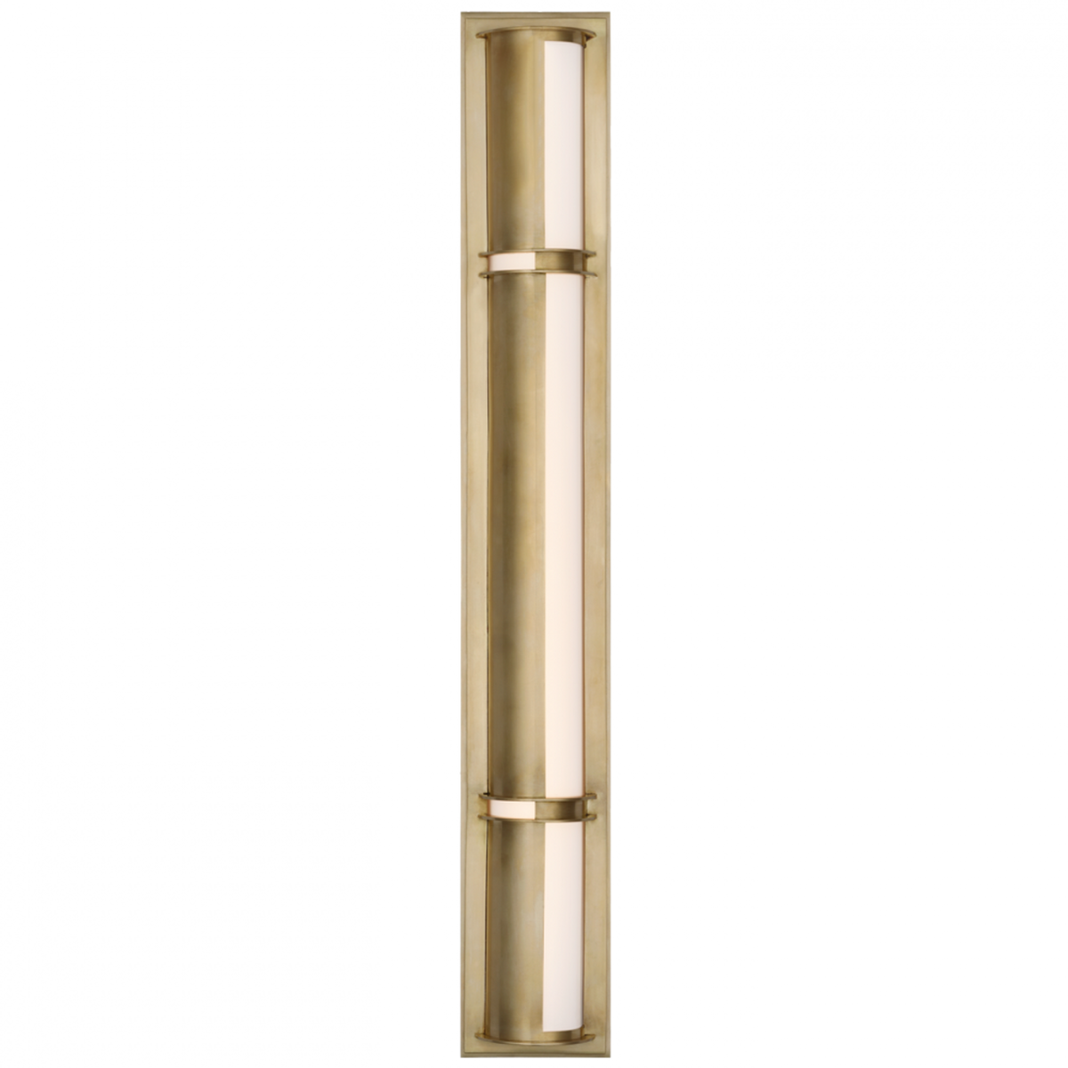 Hayles 34" Vanity Fixture - Natural Brass, Bathroom Wall Sconce, detail 2