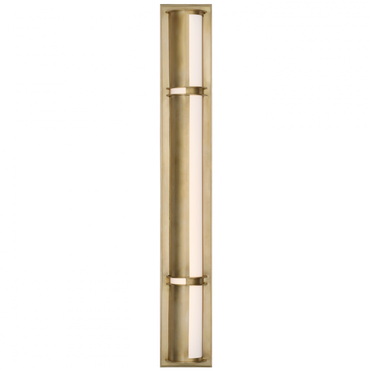 Hayles 34" Vanity Fixture - Natural Brass, Bathroom Wall Sconce, detail 2