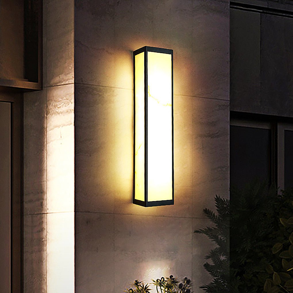Rectangle Exterior Wall Fixtures LED Wall Light Wall Light Lighting Wall Mounted Lights, Outdoor Wall Light, Stainless Steel, 11.8"