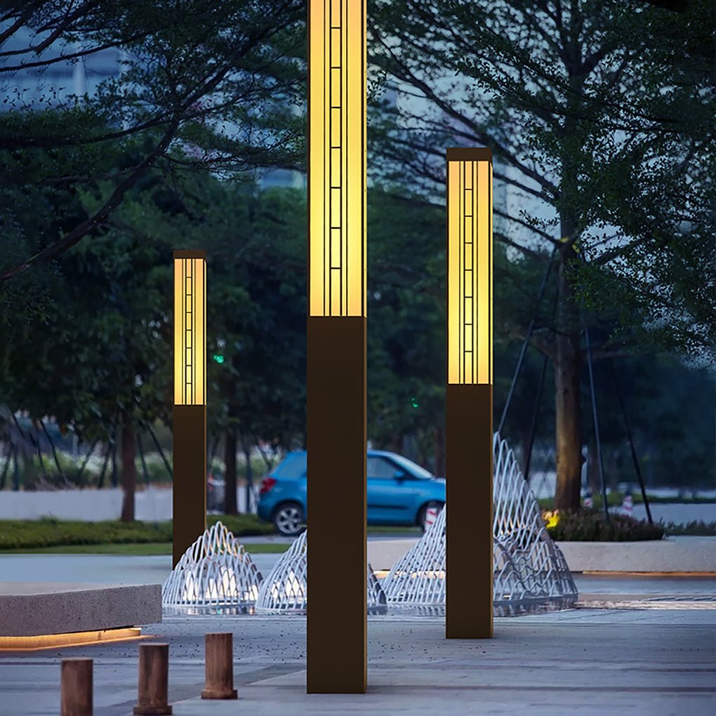 Retro Waterproof Exterior Pole Lights Lamp Post Lights Public Lighting, Outdoor Wall Light, detail 6