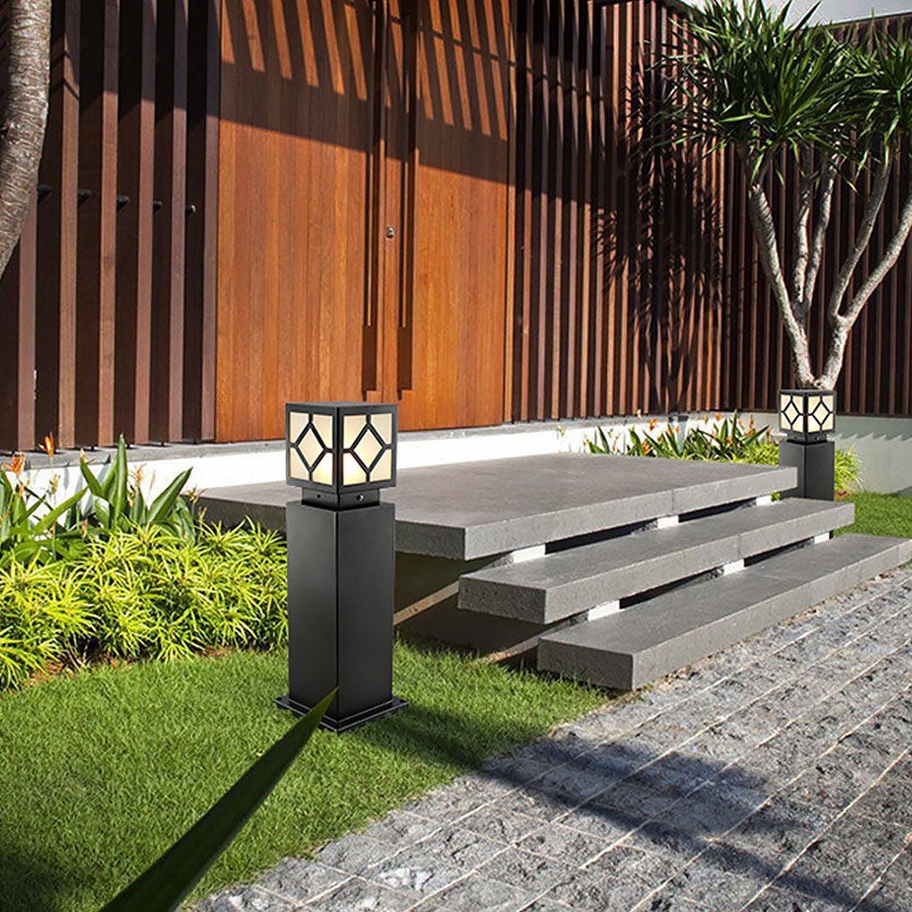 Retro European Square Exterior Waterproof LED Garden Light Solar Landscape Decorative Lamp, Outdoor Wall Light, detail 4