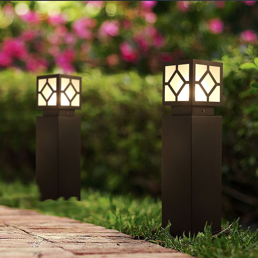 Retro European Square Exterior Waterproof LED Garden Light Solar Landscape Decorative Lamp, Outdoor Wall Light, detail 6