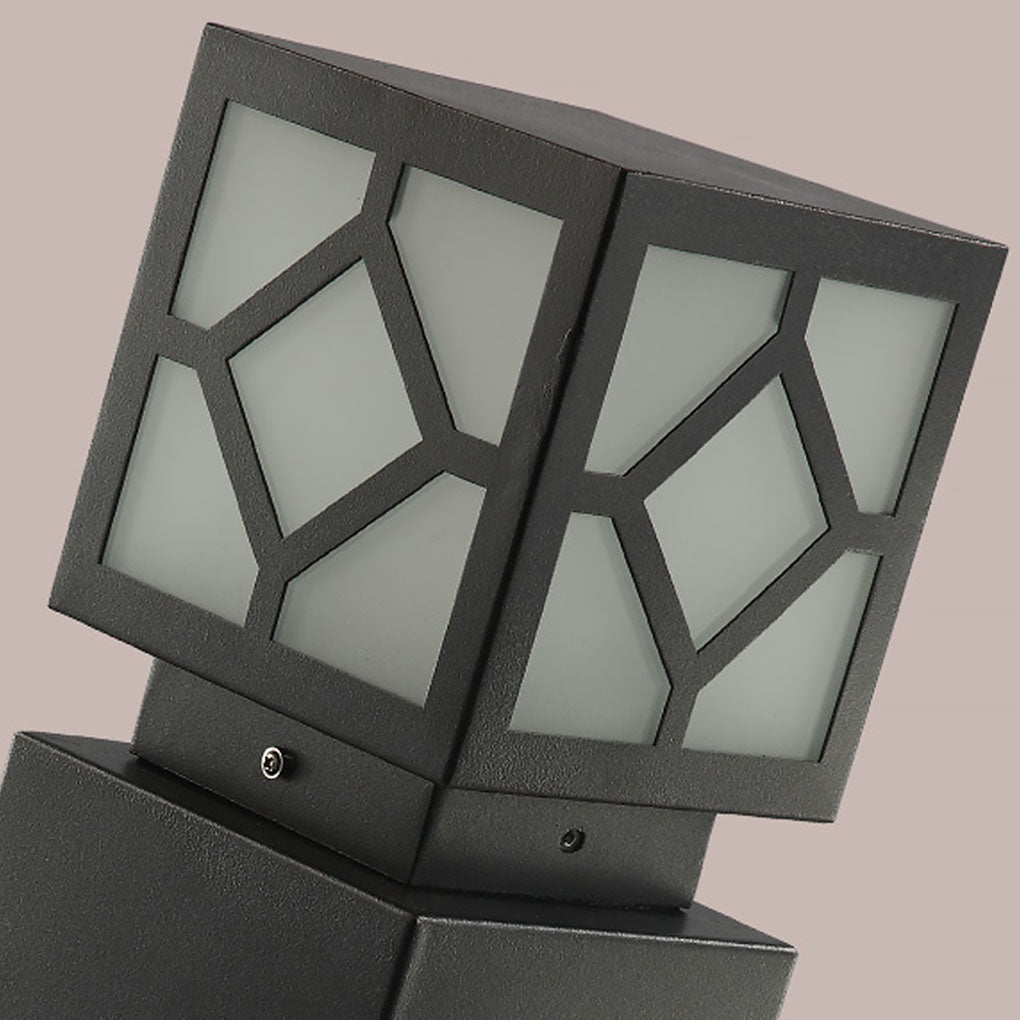 Retro European Square Exterior Waterproof LED Garden Light Solar Landscape Decorative Lamp, Outdoor Wall Light, detail 15
