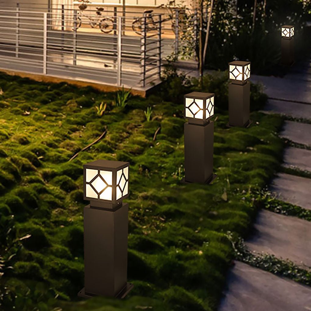 Retro European Square Exterior Waterproof LED Garden Light Solar Landscape Decorative Lamp, Outdoor Wall Light, detail 5