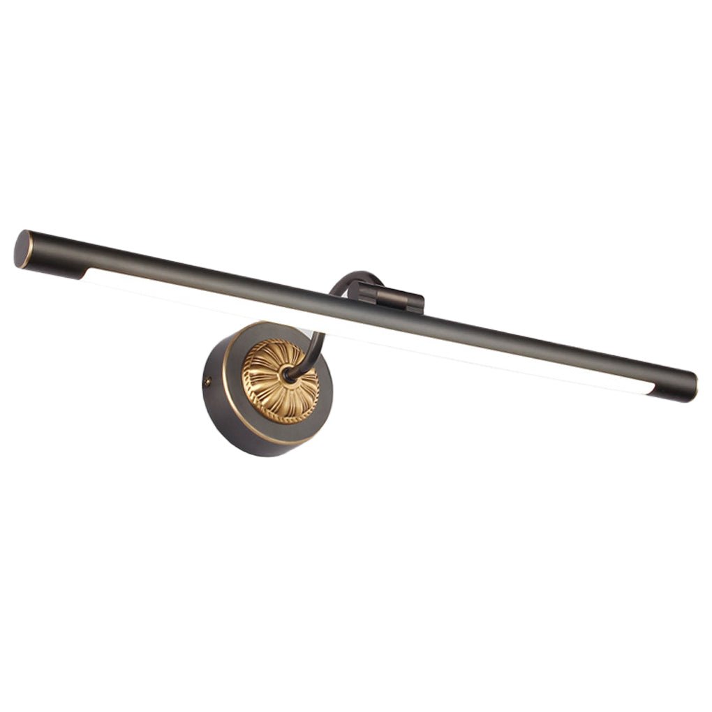 Black Copper Linear Rotatable Bathroom Vanity Fixture with 240° Adjustable LED Head, Bathroom Vanity Light, detail 5