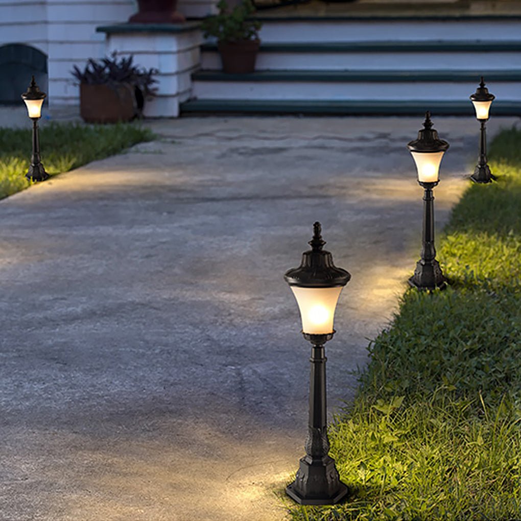 Retro Exterior High Pole Landscape Decorative Lighting Post Lights for Garden Park, Outdoor Wall Light, detail 4