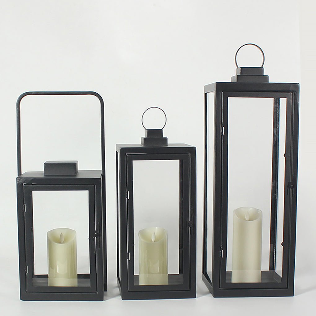 Glass Candle Holder DC 5V LED Black Contemporary Portable Exterior Floor Llights, Outdoor Wall Light, detail 8