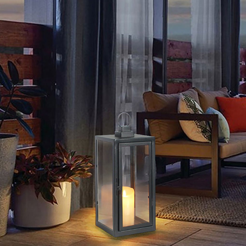 Glass Candle Holder DC 5V LED Black Contemporary Portable Exterior Floor Llights, Outdoor Wall Light, detail 6